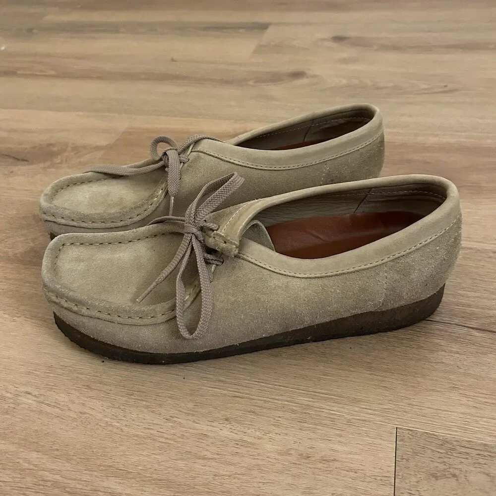 Clarks ORIGINALS Mens Wallabee Boot Suede Boots Size 9 Maple